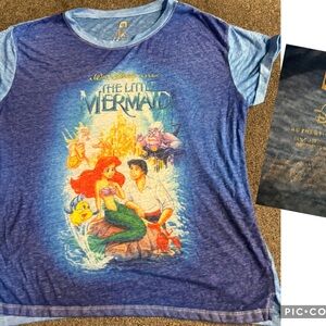 Disney The Little Mermaid Blue Short Sleeve Tee